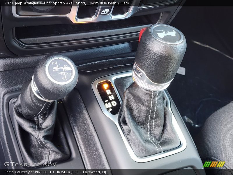 Hydro Blue Pearl / Black 2024 Jeep Wrangler 4-Door Sport S 4xe Hybrid