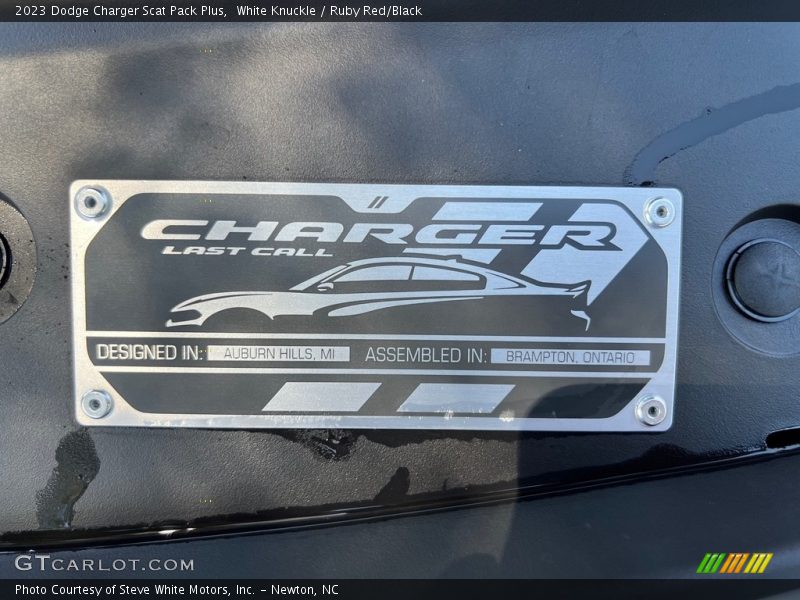 White Knuckle / Ruby Red/Black 2023 Dodge Charger Scat Pack Plus