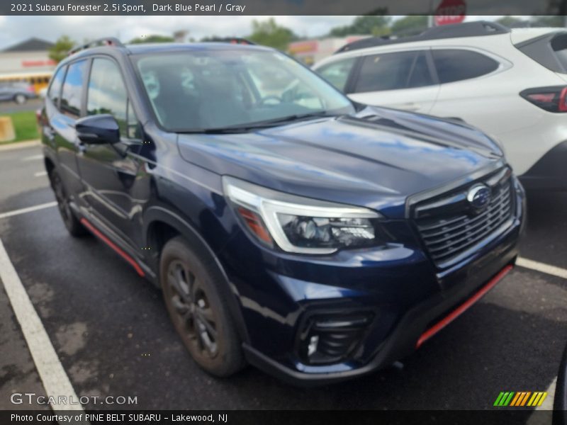 Dark Blue Pearl / Gray 2021 Subaru Forester 2.5i Sport