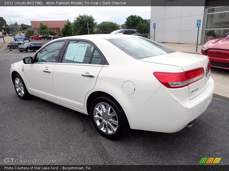 White Platinum Metallic Tri-Coat / Dark Charcoal 2012 Lincoln MKZ FWD