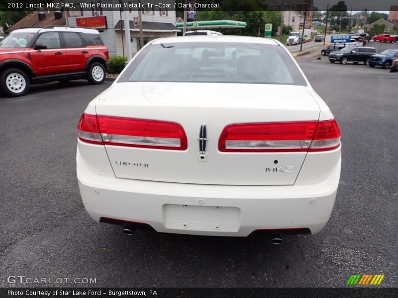 White Platinum Metallic Tri-Coat / Dark Charcoal 2012 Lincoln MKZ FWD