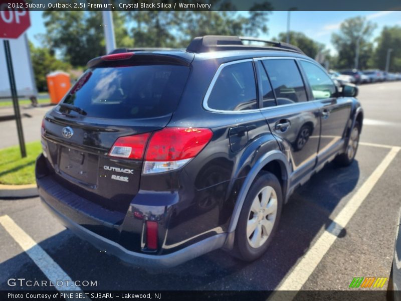 Crystal Black Silica / Warm Ivory 2012 Subaru Outback 2.5i Premium