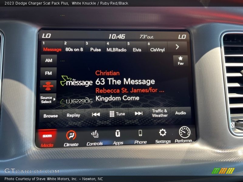 Controls of 2023 Charger Scat Pack Plus