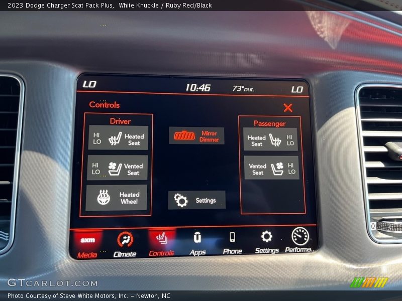 Controls of 2023 Charger Scat Pack Plus