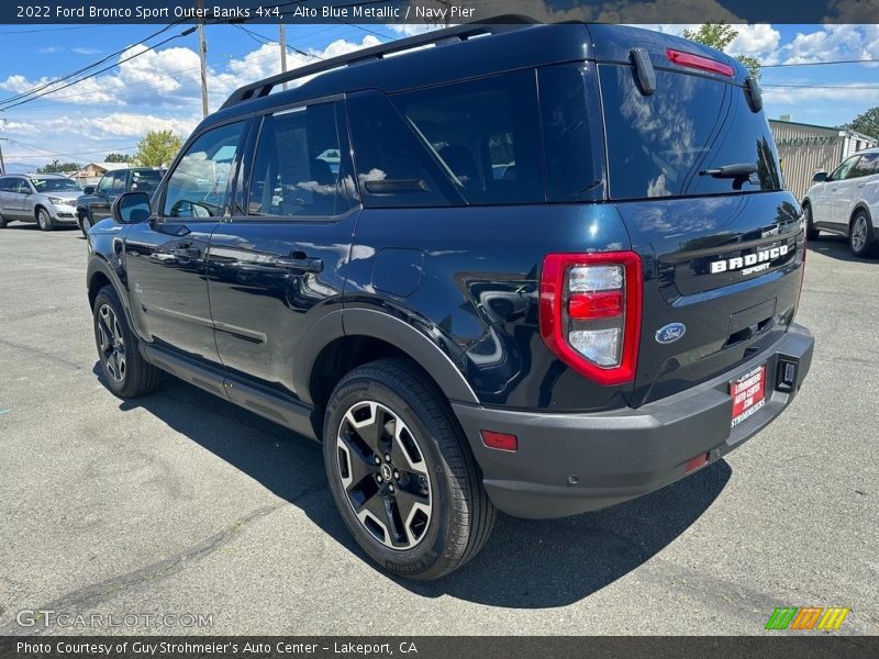 Alto Blue Metallic / Navy Pier 2022 Ford Bronco Sport Outer Banks 4x4