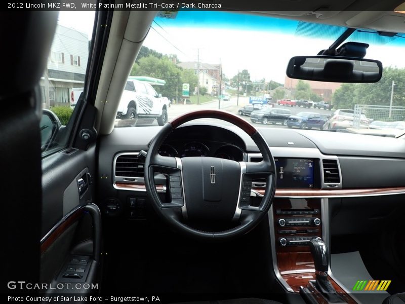 White Platinum Metallic Tri-Coat / Dark Charcoal 2012 Lincoln MKZ FWD