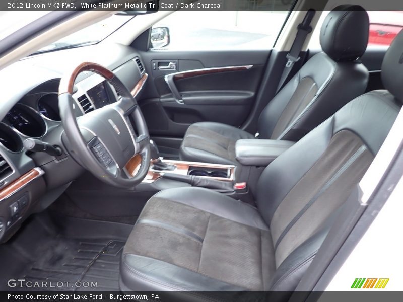 White Platinum Metallic Tri-Coat / Dark Charcoal 2012 Lincoln MKZ FWD