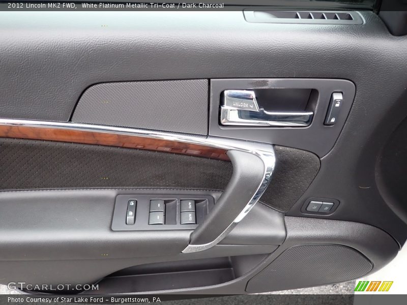 White Platinum Metallic Tri-Coat / Dark Charcoal 2012 Lincoln MKZ FWD