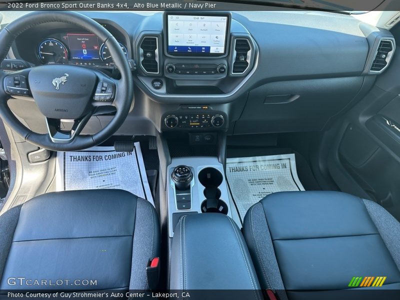 Alto Blue Metallic / Navy Pier 2022 Ford Bronco Sport Outer Banks 4x4