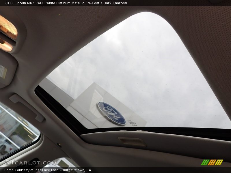 White Platinum Metallic Tri-Coat / Dark Charcoal 2012 Lincoln MKZ FWD