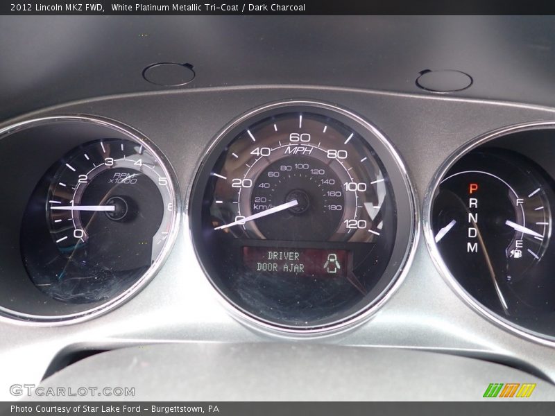 White Platinum Metallic Tri-Coat / Dark Charcoal 2012 Lincoln MKZ FWD