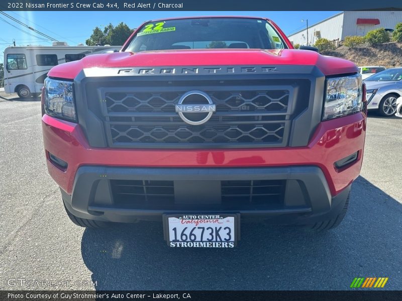 Red Alert / Charcoal 2022 Nissan Frontier S Crew Cab 4x4