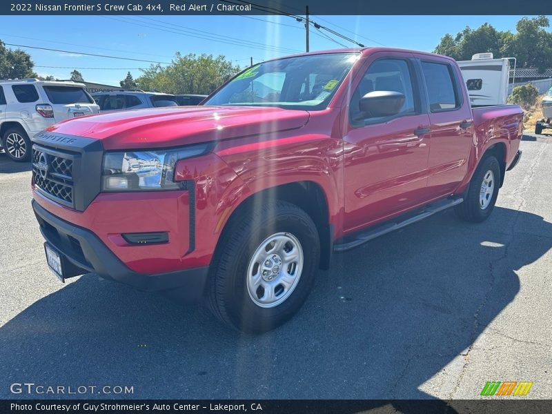 Red Alert / Charcoal 2022 Nissan Frontier S Crew Cab 4x4