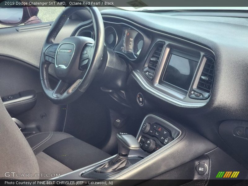 Octane Red Pearl / Black 2019 Dodge Challenger SXT AWD