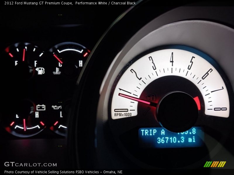 Performance White / Charcoal Black 2012 Ford Mustang GT Premium Coupe