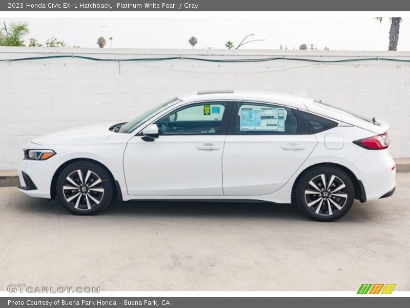  2023 Civic EX-L Hatchback Platinum White Pearl