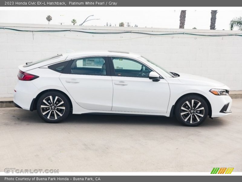  2023 Civic EX-L Hatchback Platinum White Pearl