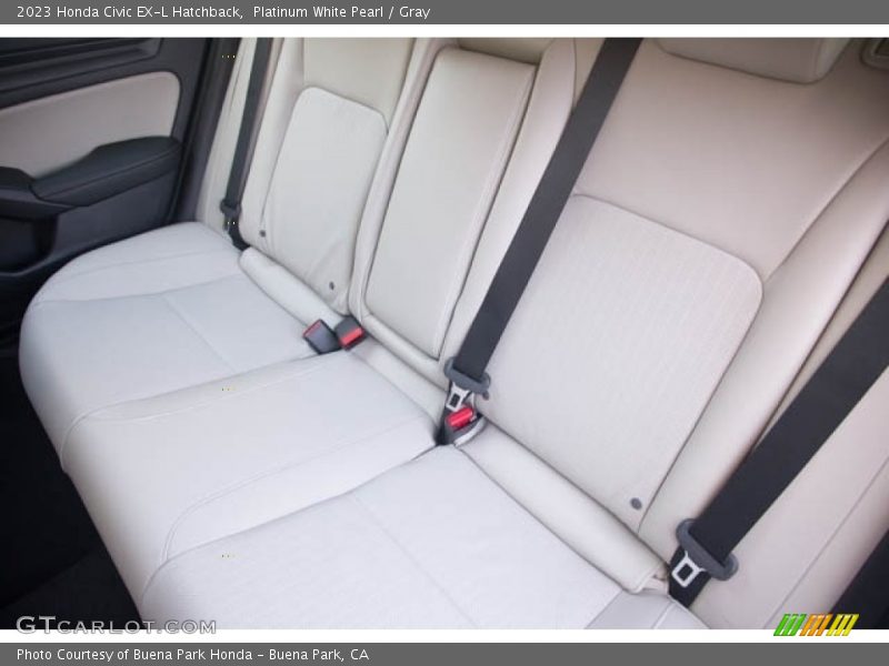 Platinum White Pearl / Gray 2023 Honda Civic EX-L Hatchback