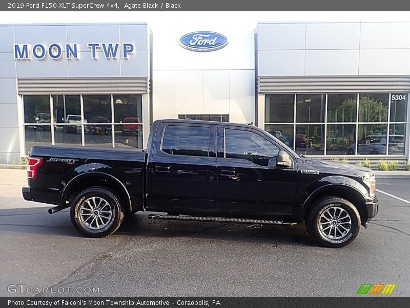 Agate Black / Black 2019 Ford F150 XLT SuperCrew 4x4
