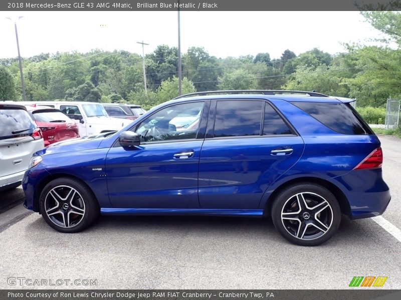 Brilliant Blue Metallic / Black 2018 Mercedes-Benz GLE 43 AMG 4Matic
