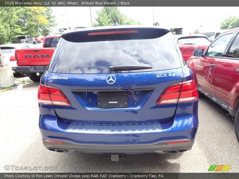 Brilliant Blue Metallic / Black 2018 Mercedes-Benz GLE 43 AMG 4Matic