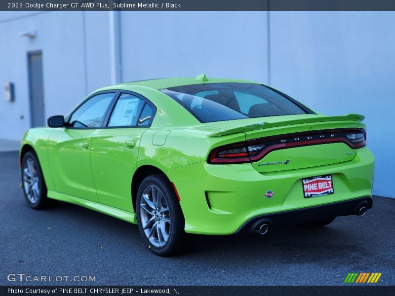 Sublime Metallic / Black 2023 Dodge Charger GT AWD Plus