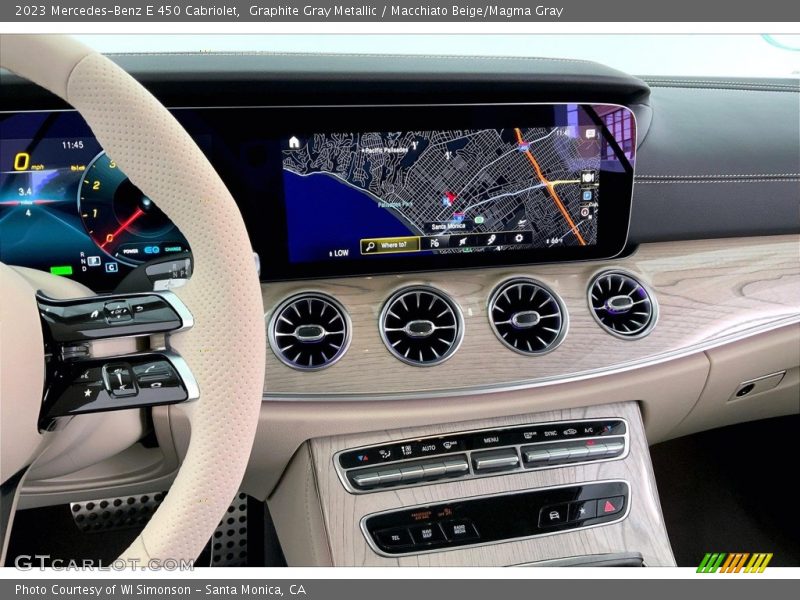 Controls of 2023 E 450 Cabriolet