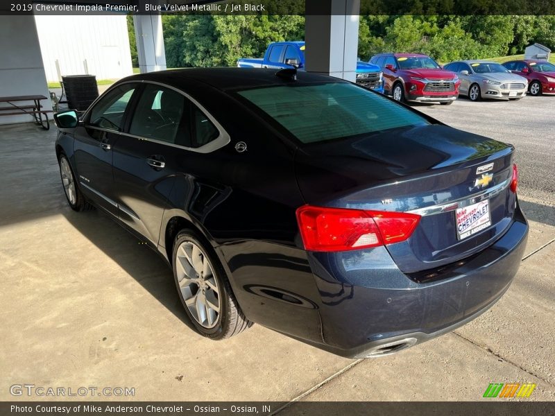 Blue Velvet Metallic / Jet Black 2019 Chevrolet Impala Premier