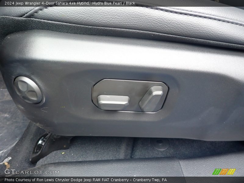Hydro Blue Pearl / Black 2024 Jeep Wrangler 4-Door Sahara 4xe Hybrid