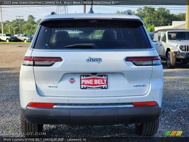 Bright White / Wicker Beige/Global Black 2023 Jeep Grand Cherokee L Limited 4x4