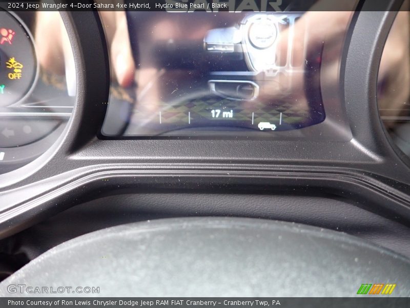 Hydro Blue Pearl / Black 2024 Jeep Wrangler 4-Door Sahara 4xe Hybrid