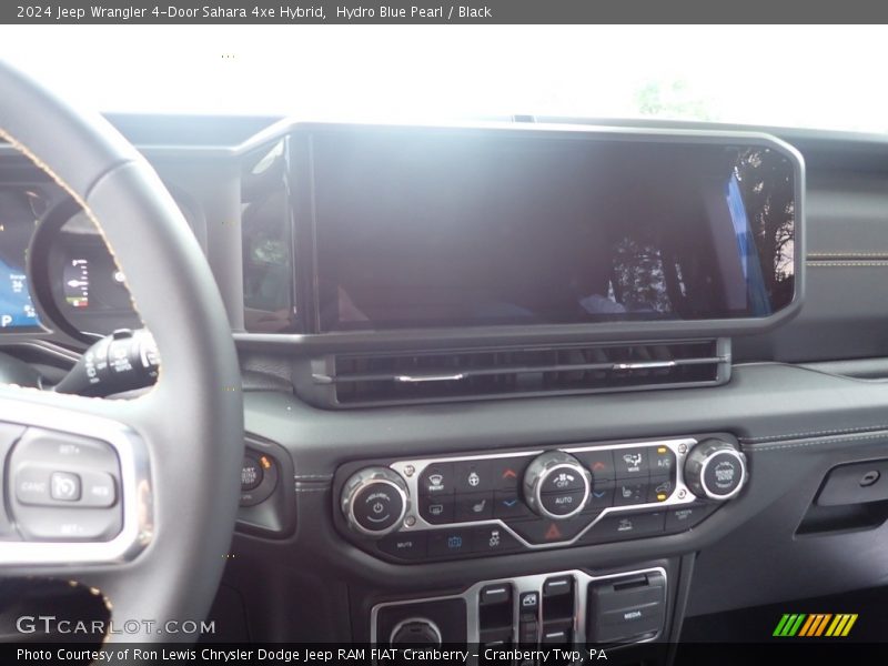 Hydro Blue Pearl / Black 2024 Jeep Wrangler 4-Door Sahara 4xe Hybrid