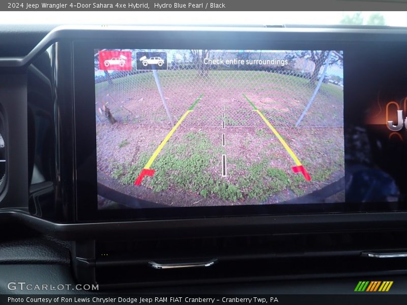 Hydro Blue Pearl / Black 2024 Jeep Wrangler 4-Door Sahara 4xe Hybrid