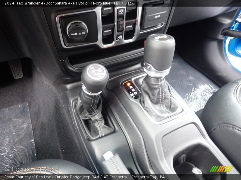 Hydro Blue Pearl / Black 2024 Jeep Wrangler 4-Door Sahara 4xe Hybrid