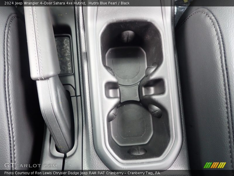 Hydro Blue Pearl / Black 2024 Jeep Wrangler 4-Door Sahara 4xe Hybrid
