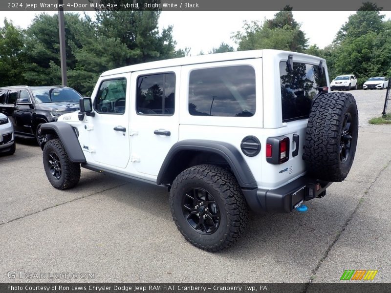 Bright White / Black 2024 Jeep Wrangler 4-Door Willys 4xe Hybrid