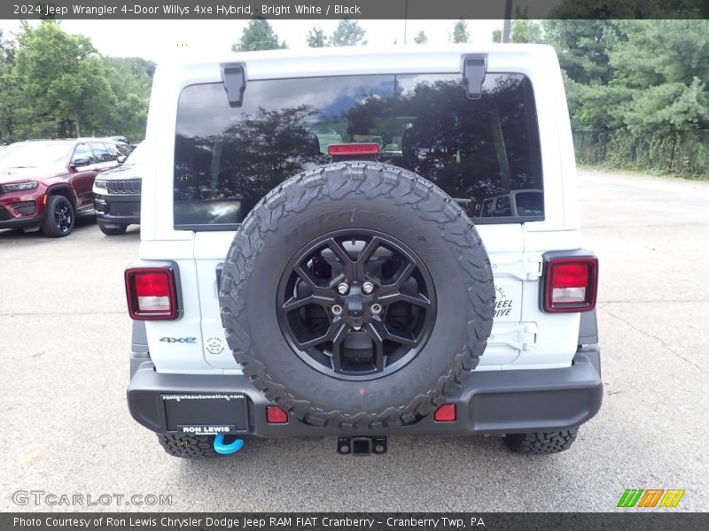 Bright White / Black 2024 Jeep Wrangler 4-Door Willys 4xe Hybrid