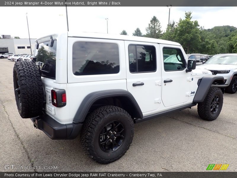 Bright White / Black 2024 Jeep Wrangler 4-Door Willys 4xe Hybrid