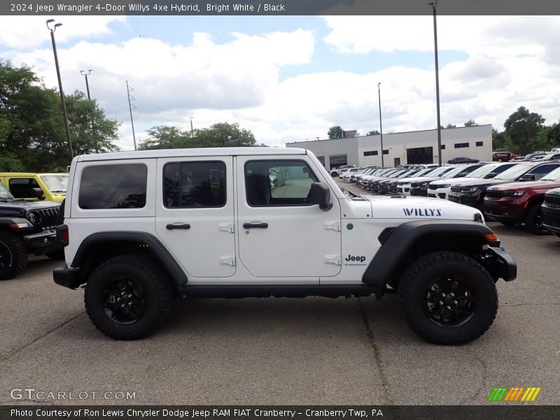 Bright White / Black 2024 Jeep Wrangler 4-Door Willys 4xe Hybrid