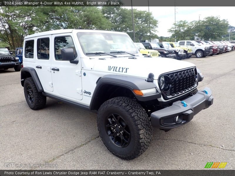Bright White / Black 2024 Jeep Wrangler 4-Door Willys 4xe Hybrid