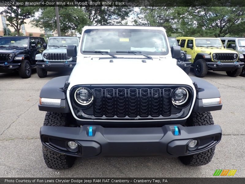Bright White / Black 2024 Jeep Wrangler 4-Door Willys 4xe Hybrid