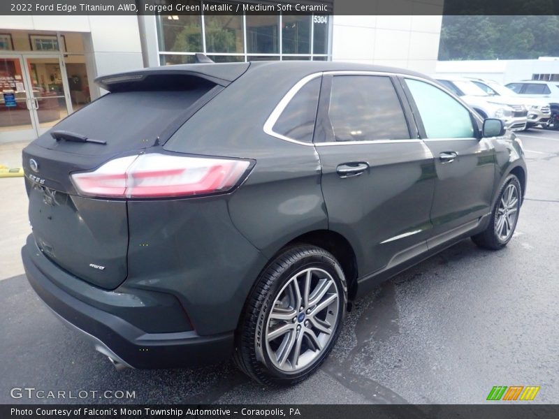 Forged Green Metallic / Medium Soft Ceramic 2022 Ford Edge Titanium AWD