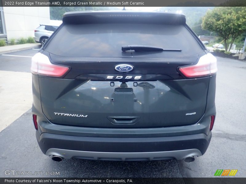 Forged Green Metallic / Medium Soft Ceramic 2022 Ford Edge Titanium AWD