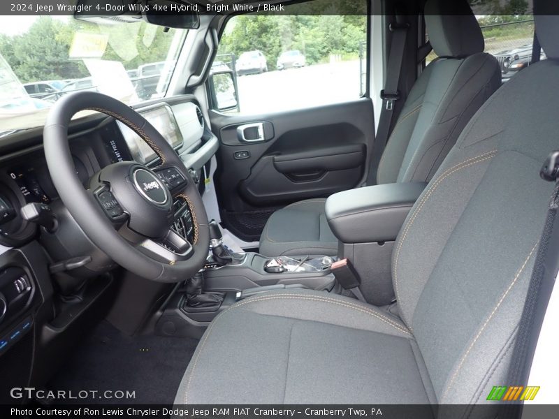 Bright White / Black 2024 Jeep Wrangler 4-Door Willys 4xe Hybrid