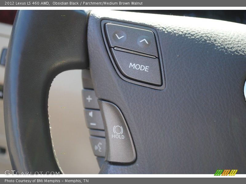 Obsidian Black / Parchment/Medium Brown Walnut 2012 Lexus LS 460 AWD