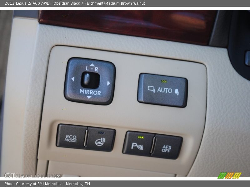 Obsidian Black / Parchment/Medium Brown Walnut 2012 Lexus LS 460 AWD