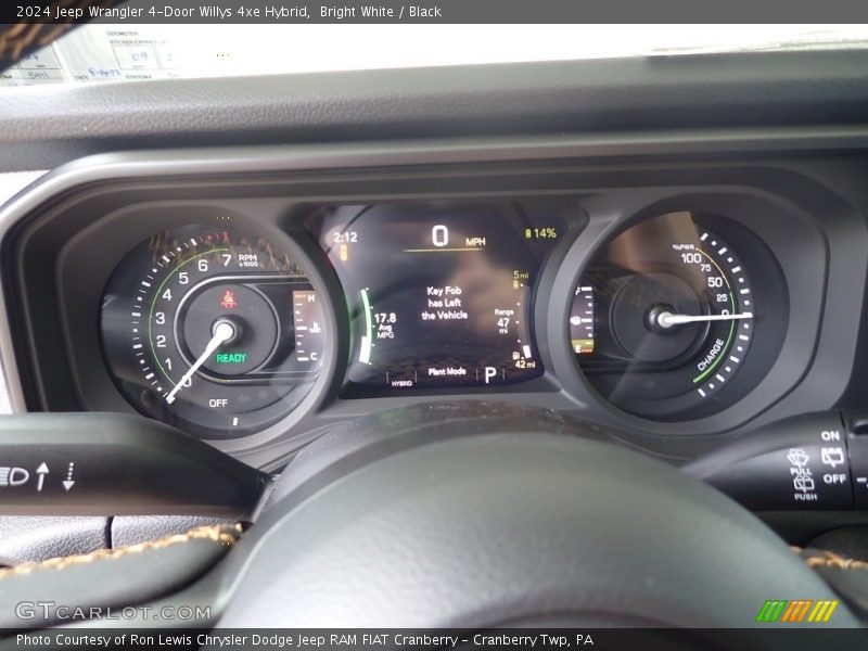 Bright White / Black 2024 Jeep Wrangler 4-Door Willys 4xe Hybrid
