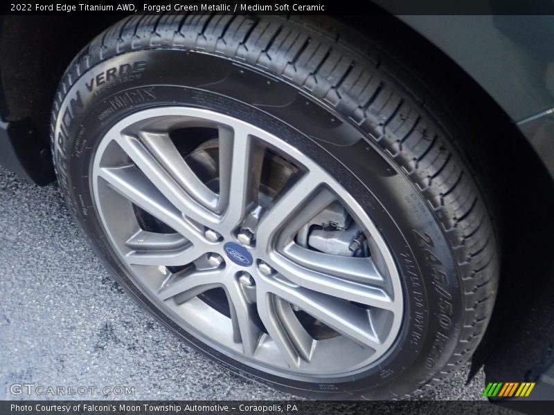 Forged Green Metallic / Medium Soft Ceramic 2022 Ford Edge Titanium AWD