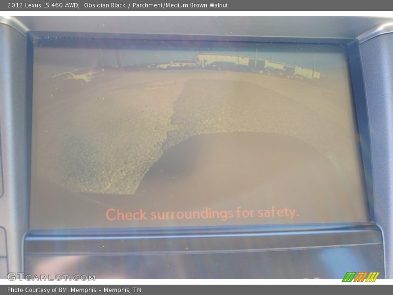 Obsidian Black / Parchment/Medium Brown Walnut 2012 Lexus LS 460 AWD