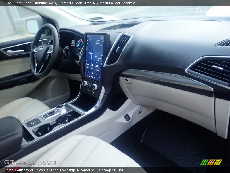 Forged Green Metallic / Medium Soft Ceramic 2022 Ford Edge Titanium AWD